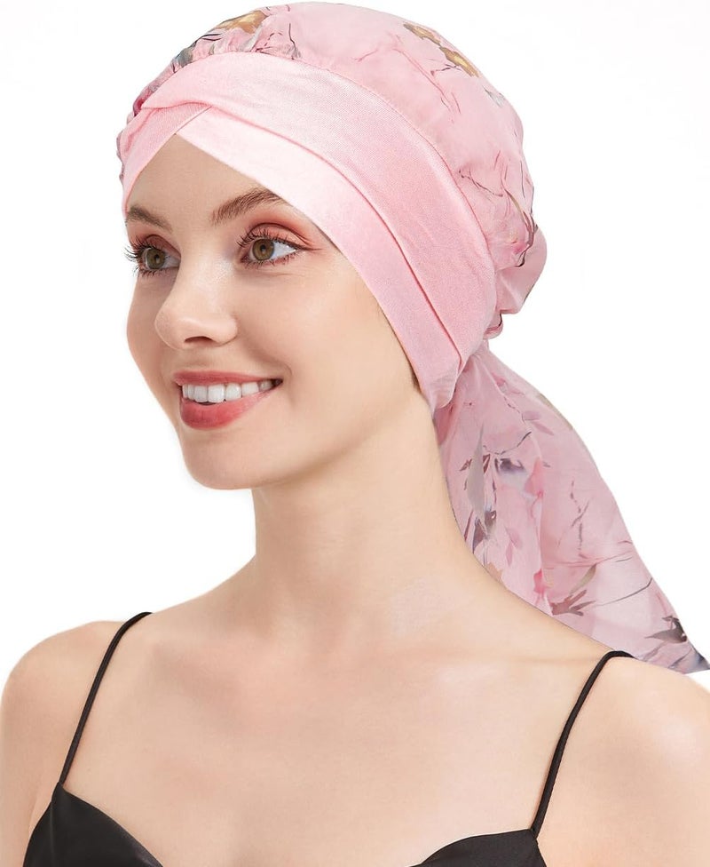 FADACHY Chemo Headwear for Women Full Coverage Head Scarf Hair Wrap Head Covering for Cancer Chemotherapy Patients, Hair Loss - Image 4